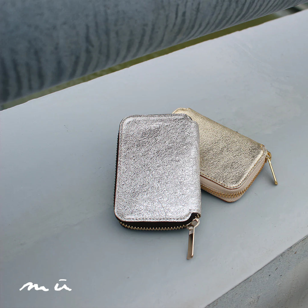 mu 本革 Rファスナー コンパクト財布｜HAKU