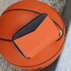 【mu×NADAYA SPORTS】 籃球皮革 真皮 R拉鍊迷你錢包 NADAYA SPORTS