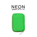 mu 真皮 R拉鍊 迷你錢包｜NEON